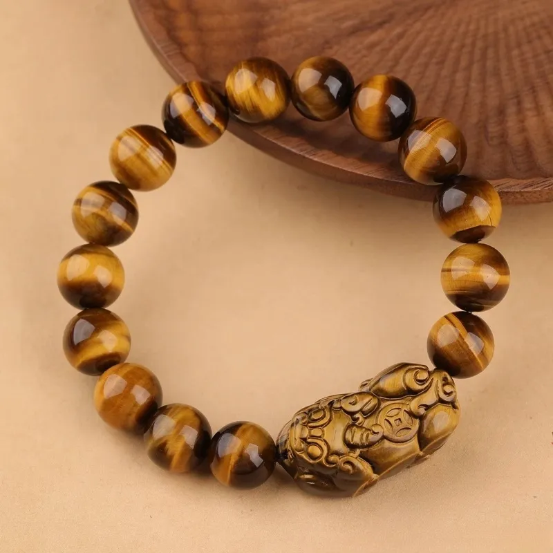 Dora Skewers Tiger's Eye Stone Bracelets Unisex-2