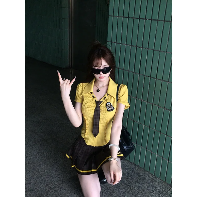 PUREIDOL Two Piece Skirt Sets Women's-5