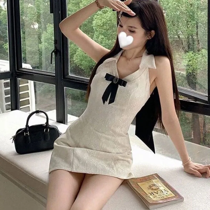 PUREIDOL Sleeveless Dress Women's White-2