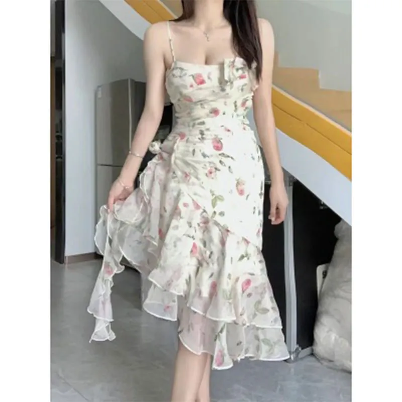 PUREIDOL Slip Dresses Women's Camisole Dress-6