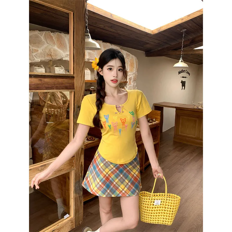 PUREIDOL Two Piece Skirt Sets Women's-2