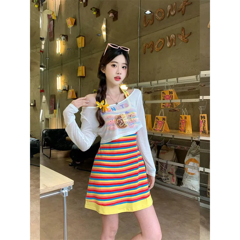 PUREIDOL Two Piece Skirt Sets Women's-3