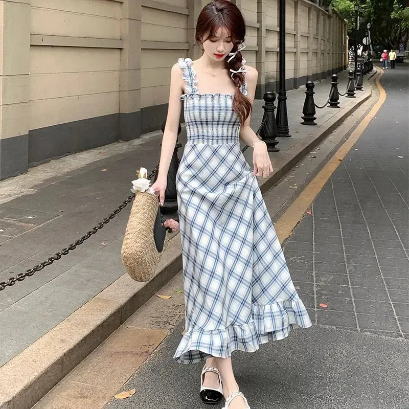 PUREIDOL Slip Dress Women's Blue-2