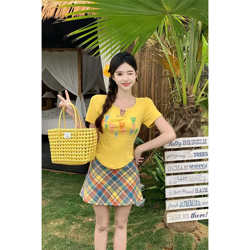 PUREIDOL Two Piece Skirt Sets Women's-3