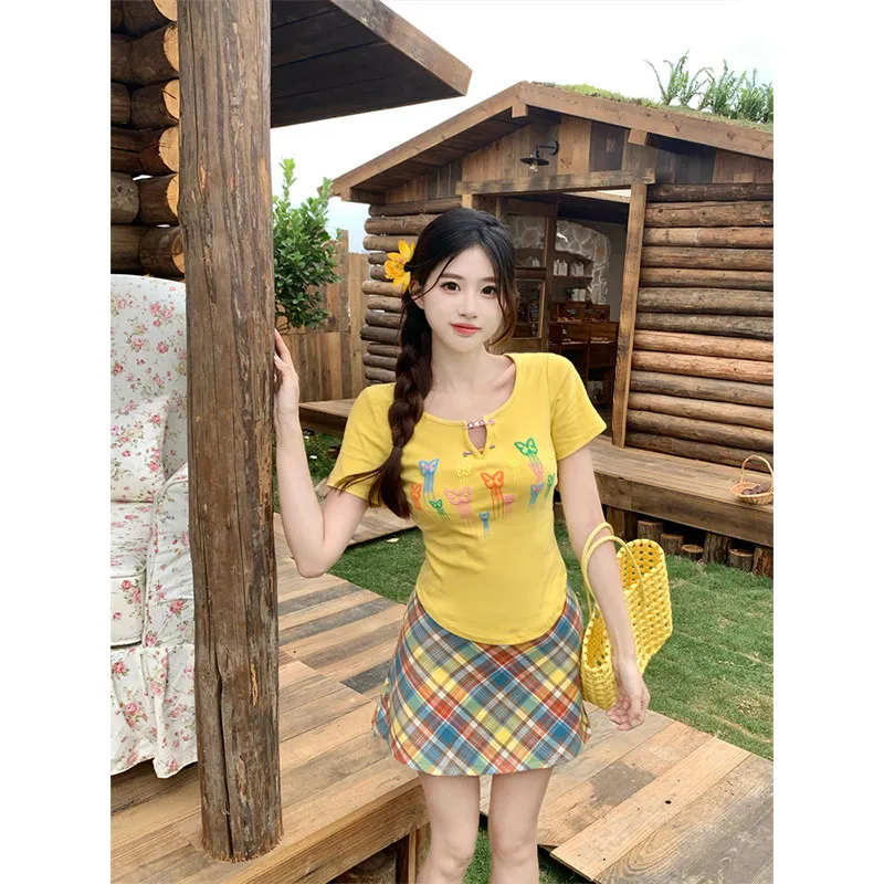PUREIDOL Two Piece Skirt Sets Women's-4
