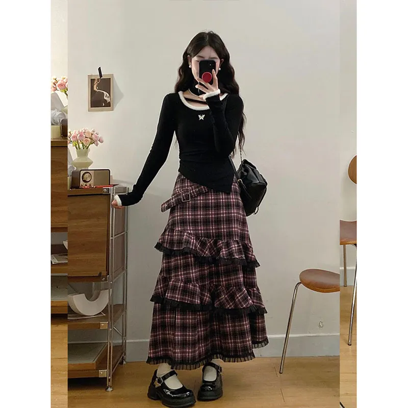 PUREIDOL Two Piece Skirt Sets Women's-3