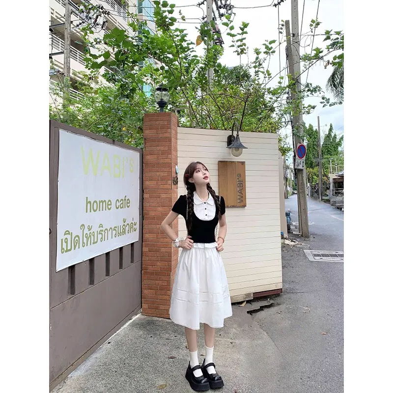 PUREIDOL Two Piece Skirt Sets Women's-4