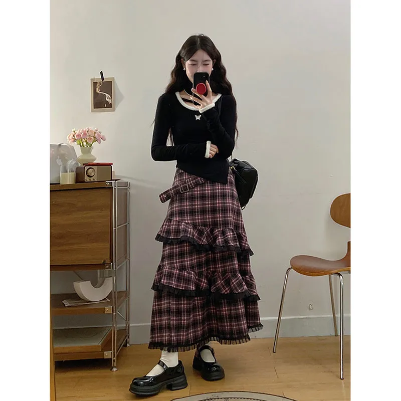 PUREIDOL Two Piece Skirt Sets Women's-5