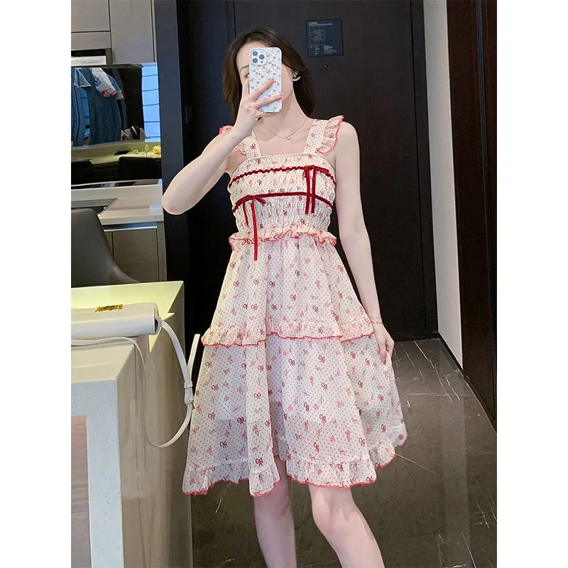 PUREIDOL Slip Dresses Women's Floral Dress-5