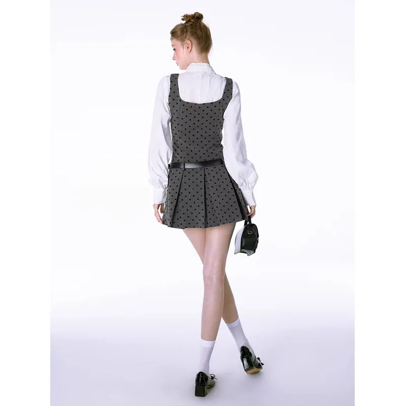 PUREIDOL Long Sleeved Dresses Women's Gray-3