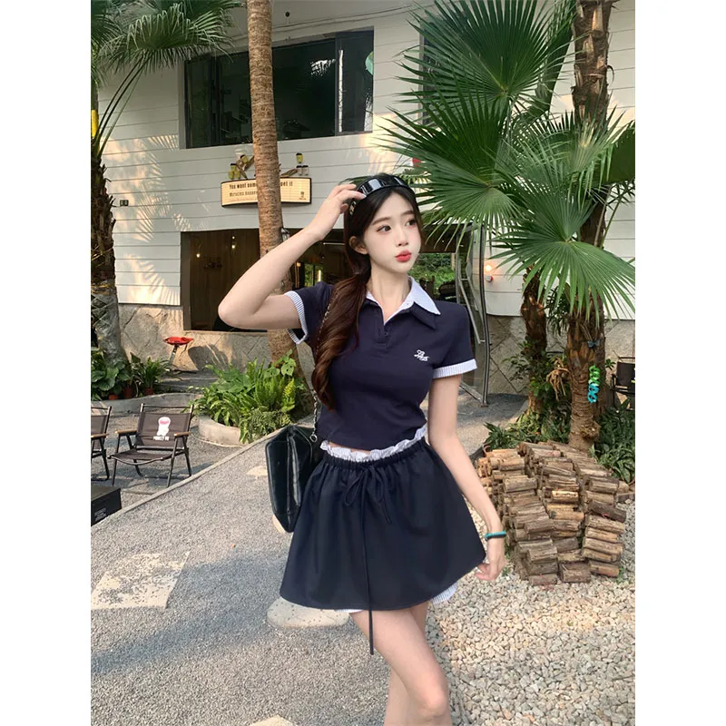 PUREIDOL Two Piece Skirt Sets Women's-3