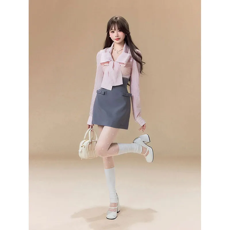 PUREIDOL Long Sleeved Dresses Women's-4