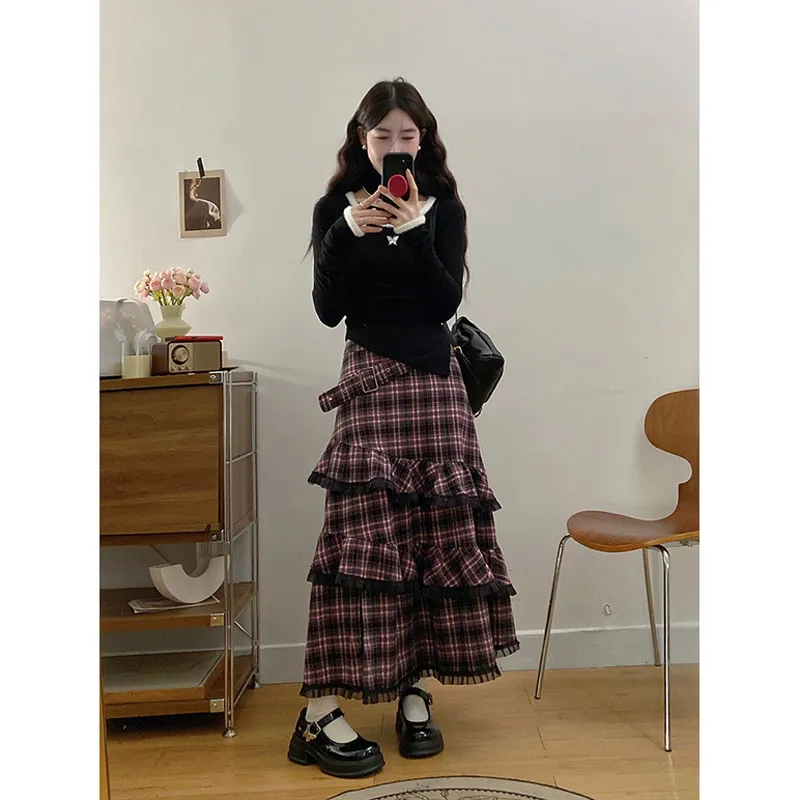 PUREIDOL Two Piece Skirt Sets Women's-4