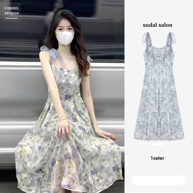 PUREIDOL Sleeveless Dress Women's Floral-2