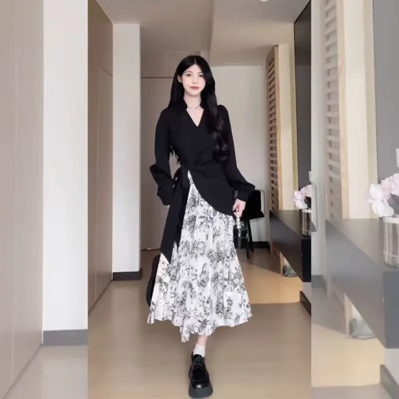 PUREIDOL Two Piece Skirt Sets Women's-4