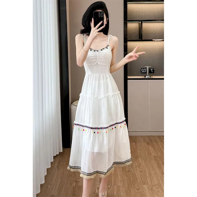 PUREIDOL Slip Dress Women's White-2
