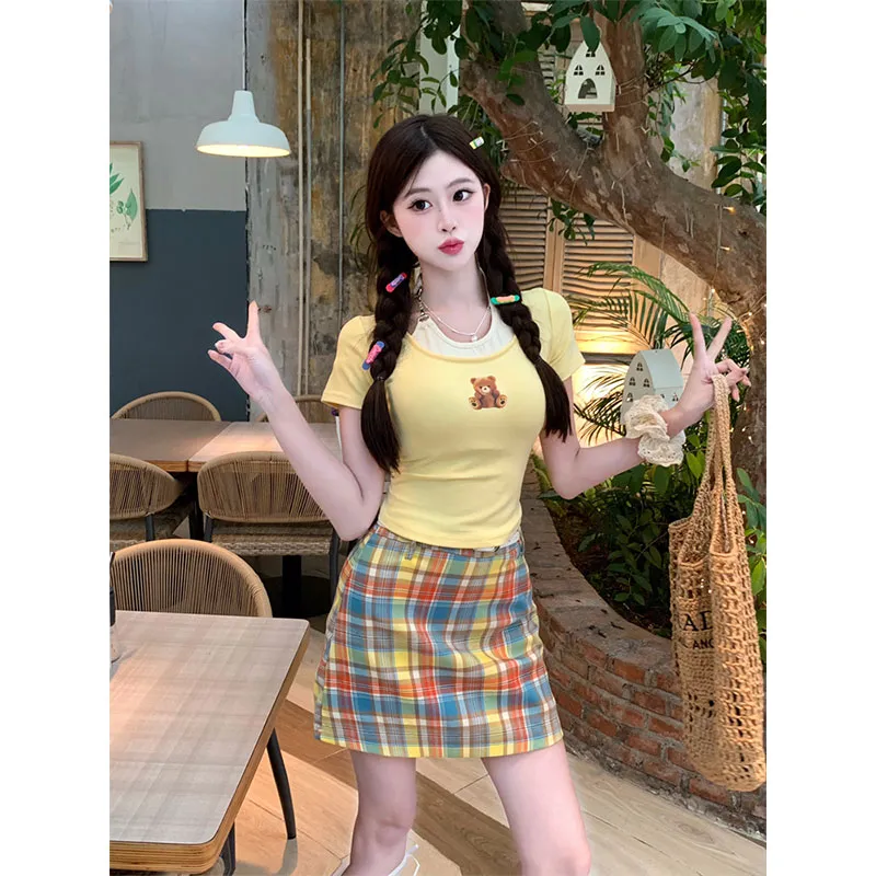 PUREIDOL Two Piece Skirt Sets Women's-2