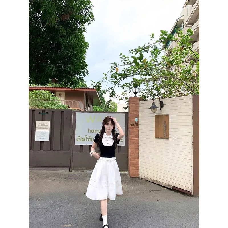 PUREIDOL Two Piece Skirt Sets Women's-2