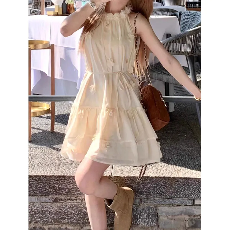 PUREIDOL Sleeveless Dress Women's Ecru-5