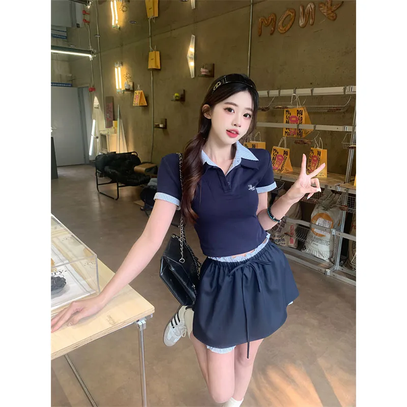 PUREIDOL Two Piece Skirt Sets Women's-5