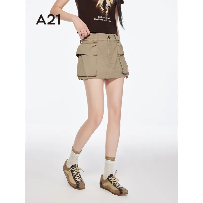 A21 Casual Short Skirts Women's-2