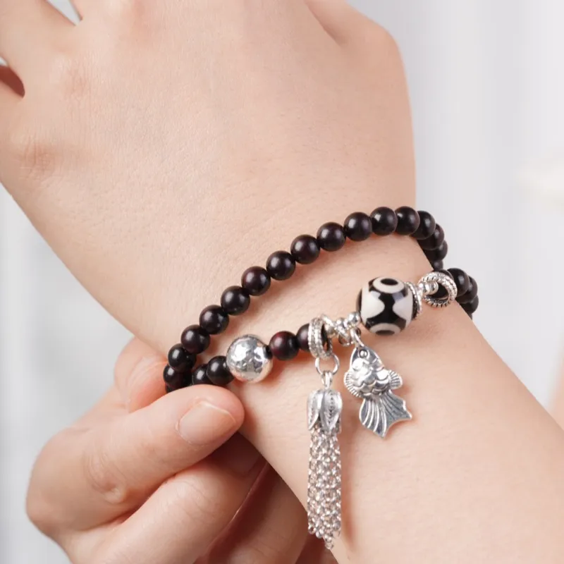 XIAOFENGCHAI Rosewood Bracelets Unisex-8