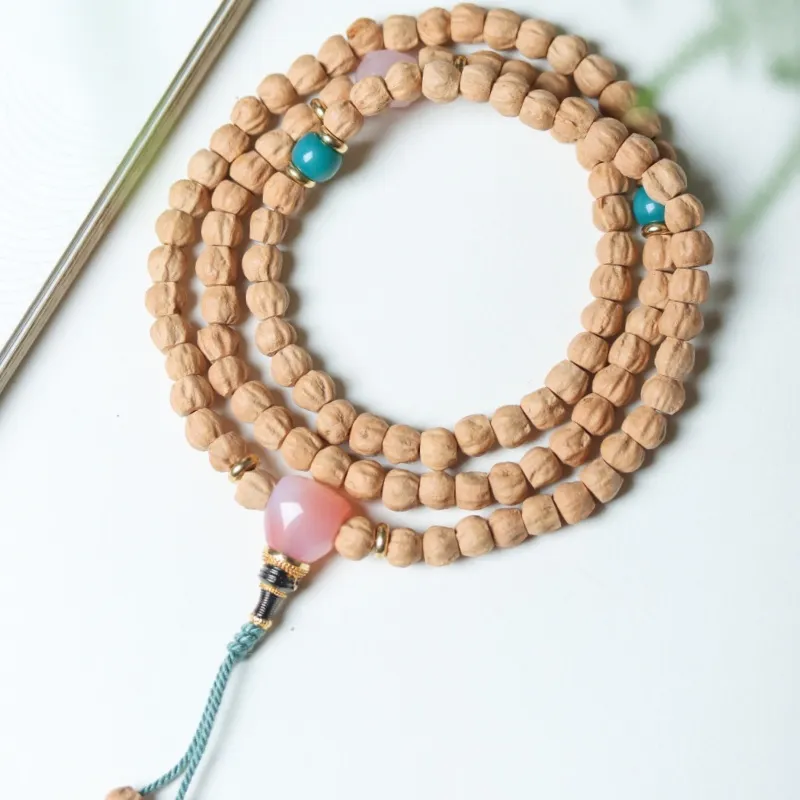 XIAOFENGCHAI Cacumen Platycladi Seeds Bracelets Unisex-1