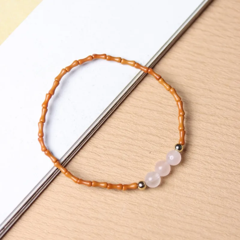 XIAOFENGCHAI Olive Pit Bracelets Unisex-1