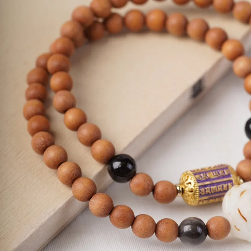 XIAOFENGCHAI Barbie Sandalwood Bracelets Unisex-6