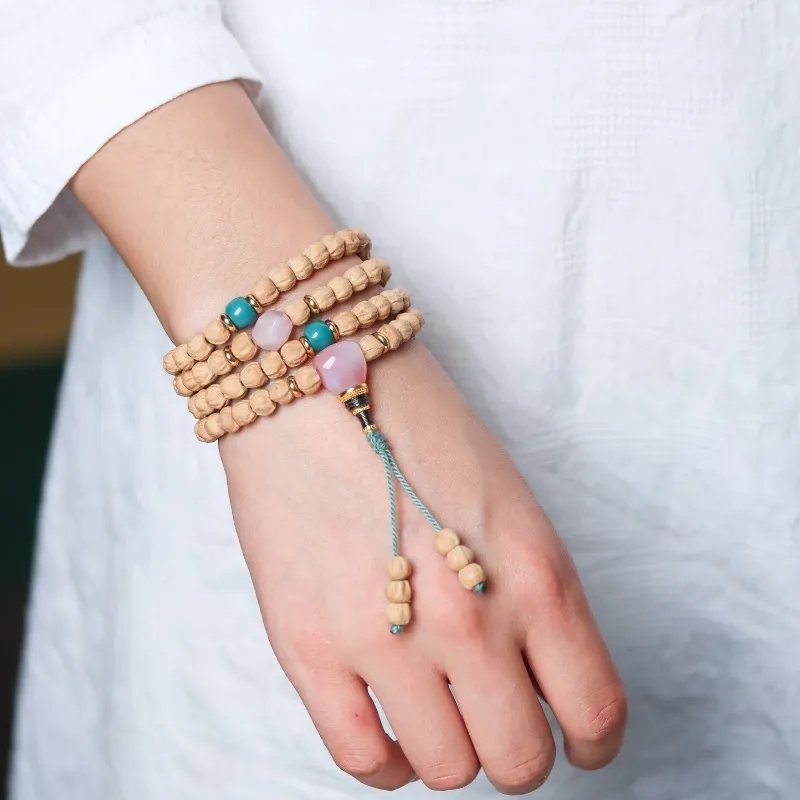 XIAOFENGCHAI Cacumen Platycladi Seeds Bracelets Unisex-7