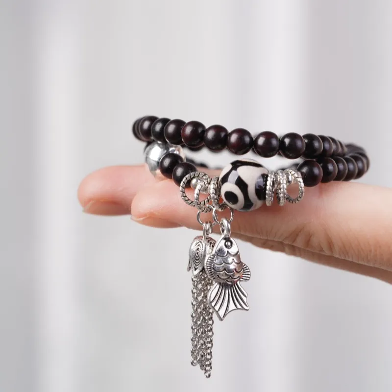 XIAOFENGCHAI Rosewood Bracelets Unisex-7