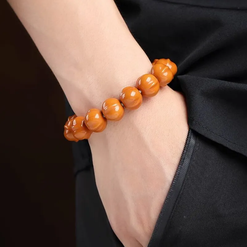 XIAOFENGCHAI Monkey Head Walnut Bracelets Unisex-5