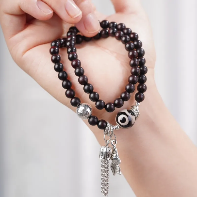 XIAOFENGCHAI Rosewood Bracelets Unisex-5