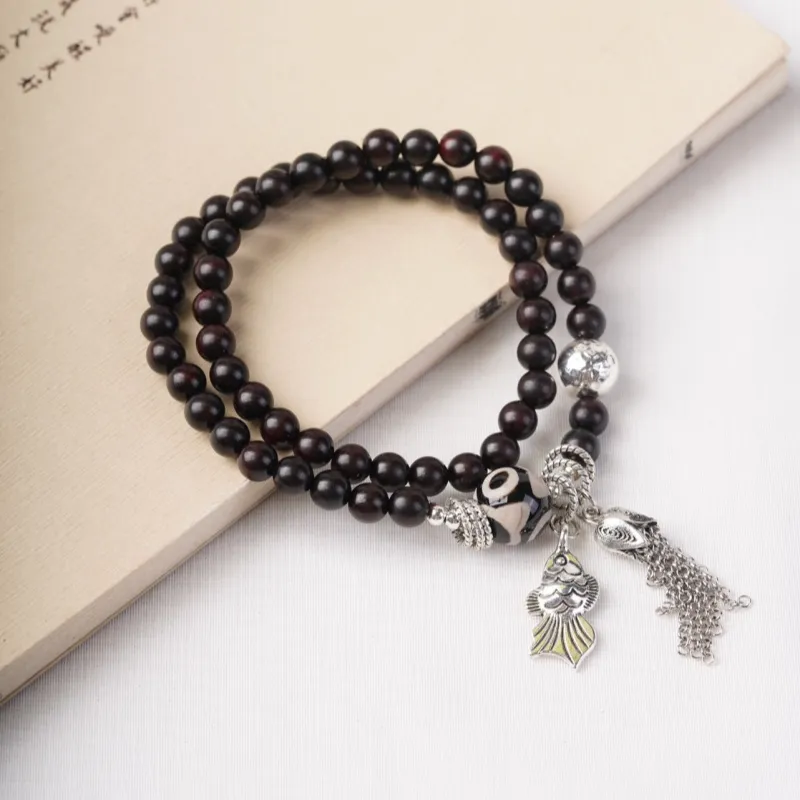 XIAOFENGCHAI Rosewood Bracelets Unisex-4