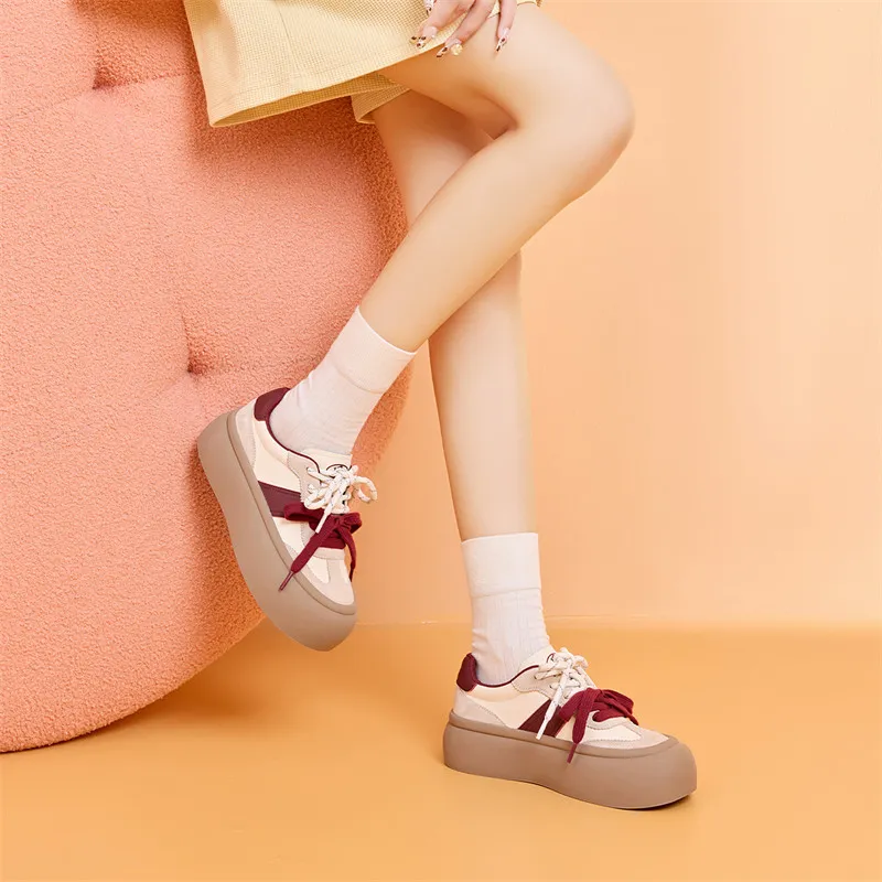 HARSON Skateboard Shoes Anti-Slip And Wear-Resistant Lightweight Low-Top Casual Shoes Women's-5