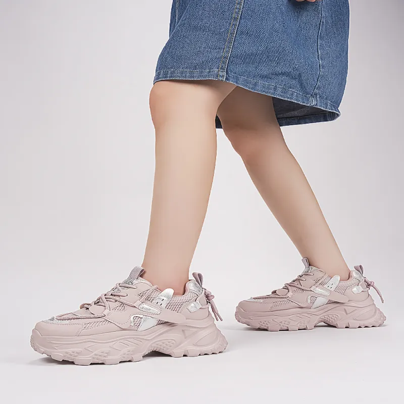 HARSON Wear-Resistant Slip-Resistant Low-Top Chunky Sneakers Women's-27