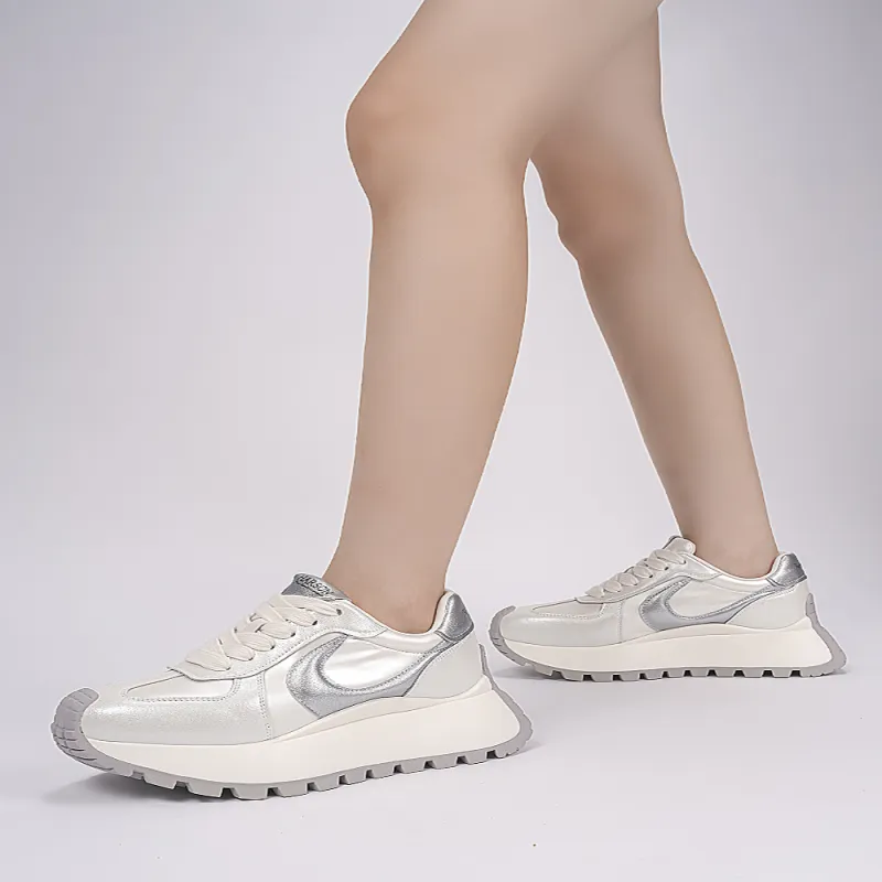 HARSON Anti Slip And Wear Resistant Height Increasing Low Top Casual Shoes Women's-11