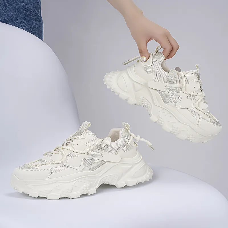 HARSON Wear-Resistant Slip-Resistant Low-Top Chunky Sneakers Women's-6