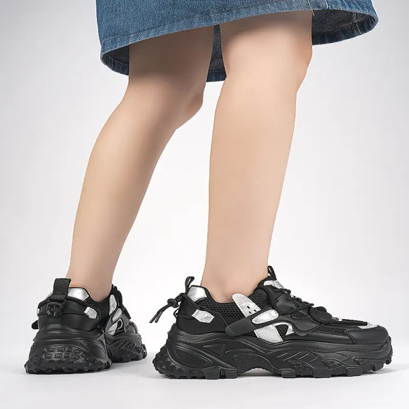 HARSON Wear-Resistant Slip-Resistant Low-Top Chunky Sneakers Women's-39