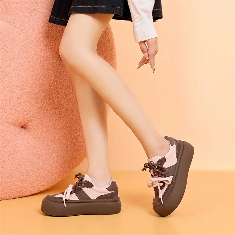HARSON Skateboard Shoes Anti-Slip And Wear-Resistant Lightweight Low-Top Casual Shoes Women's-12