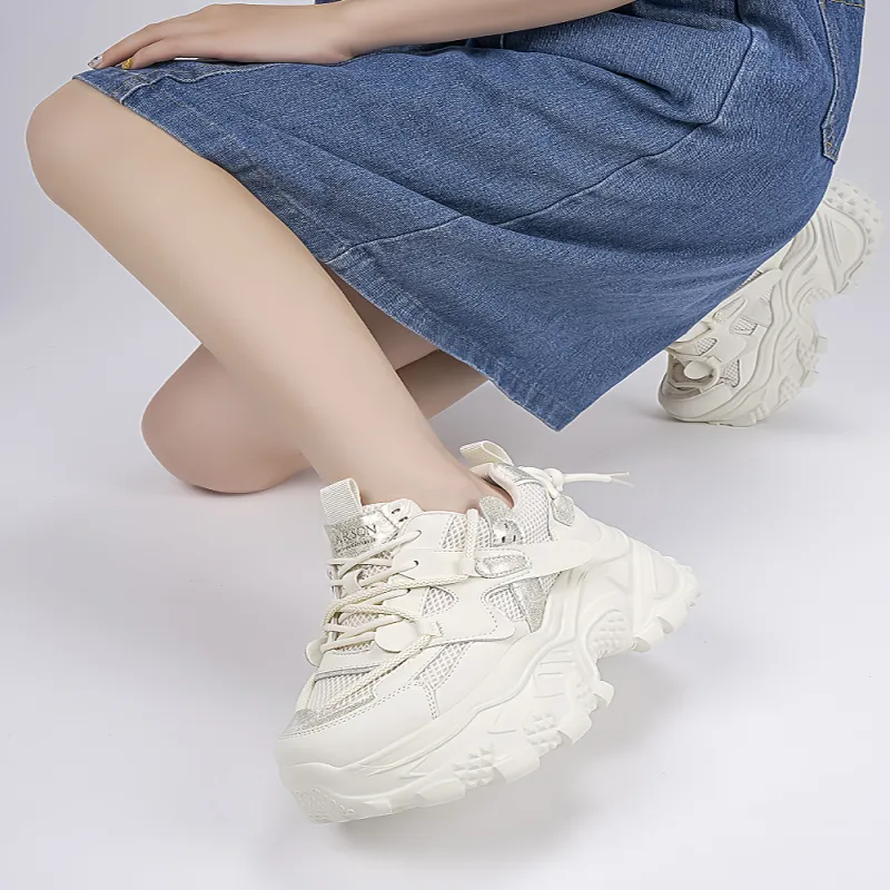 HARSON Wear-Resistant Slip-Resistant Low-Top Chunky Sneakers Women's-13