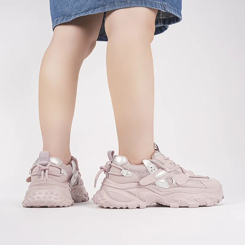 HARSON Wear-Resistant Slip-Resistant Low-Top Chunky Sneakers Women's-25