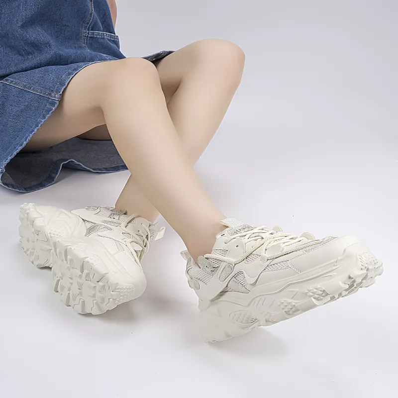 HARSON Wear-Resistant Slip-Resistant Low-Top Chunky Sneakers Women's-8