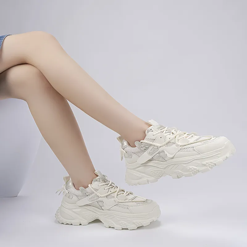 HARSON Wear-Resistant Slip-Resistant Low-Top Chunky Sneakers Women's-11