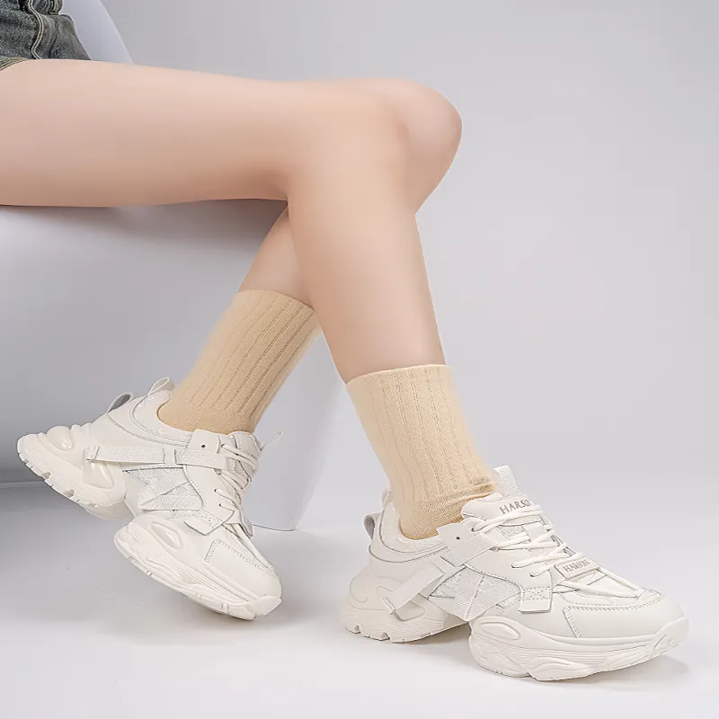 HARSON Anti-Slip Wear-Resistant Low-Top Chunky Sneakers Women's-9