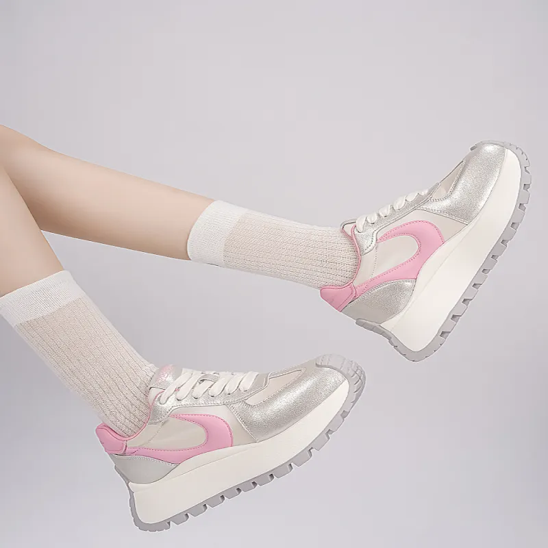 HARSON Anti Slip And Wear Resistant Height Increasing Low Top Casual Shoes Women's-18