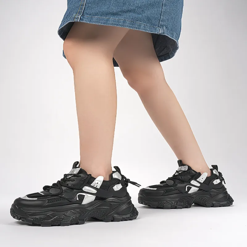 HARSON Wear-Resistant Slip-Resistant Low-Top Chunky Sneakers Women's-41