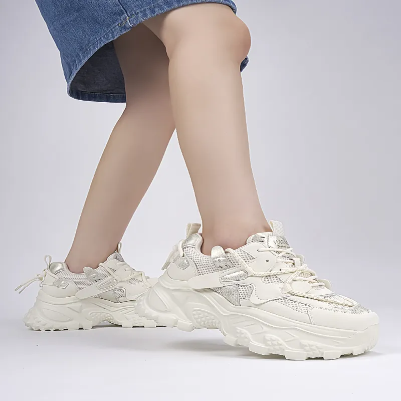 HARSON Wear-Resistant Slip-Resistant Low-Top Chunky Sneakers Women's-12