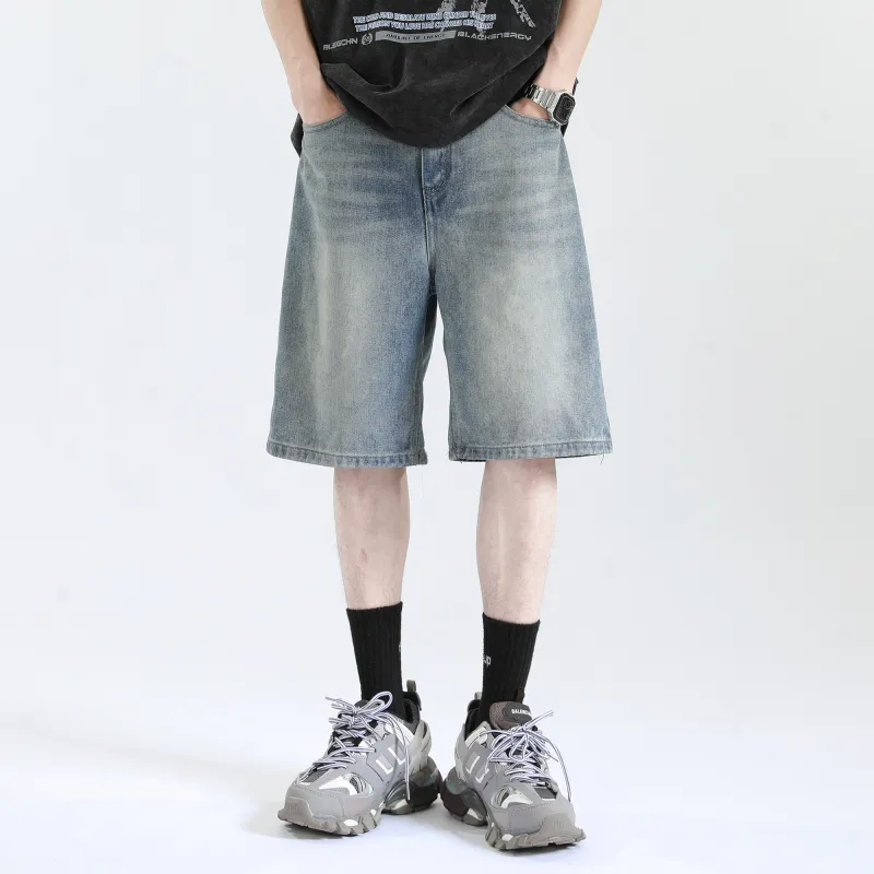 FASTFISH Denim Shorts Men-2