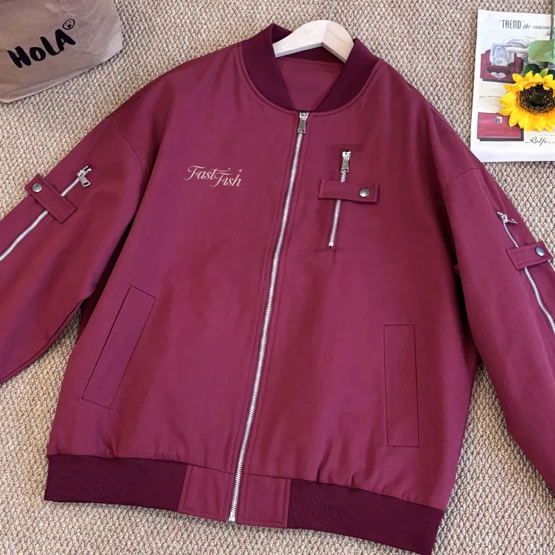 FASTFISH Jackets Coats Unisex Burgundy-3